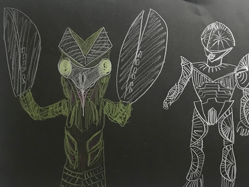 【お絵描きがもっと楽しくなる】黒い色画用紙に絵を描くと面白い！出番の少ない色鉛筆が活躍するかも？